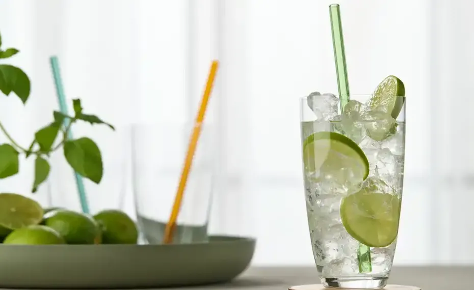 Peill+Putzler Glas-Trinkhalm-Set | mehrfarbig, gerade