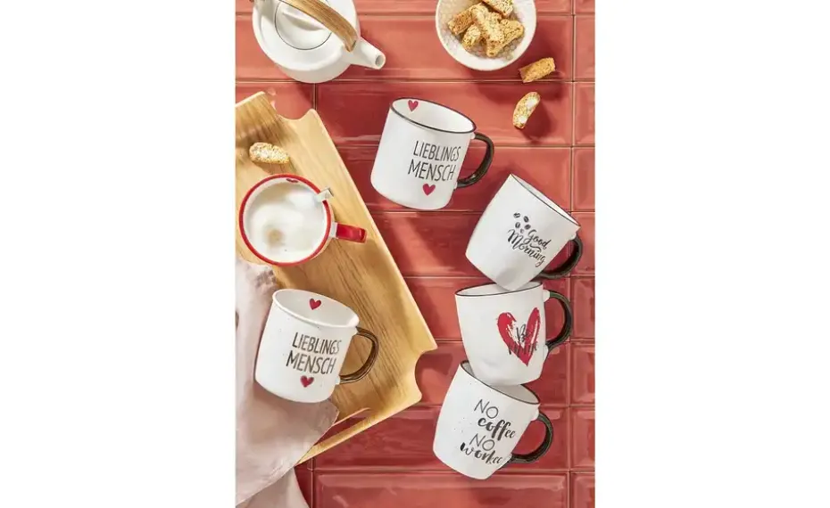 Peill+Putzler Kaffeebecher Lieblingsmensch | Weiß, Rot