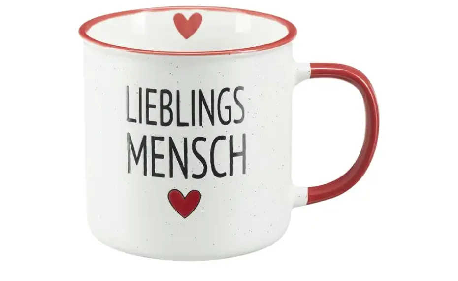 Peill+Putzler Kaffeebecher Lieblingsmensch | Weiß, Rot