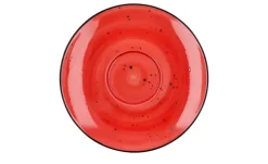Peill+Putzler Kaffeeuntertasse Genua | Rot, Weiß, Kaffeeuntertasse