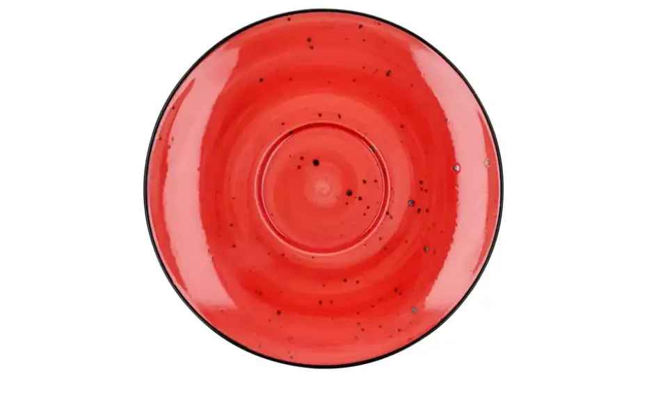 Peill+Putzler Kaffeeuntertasse Genua | Rot, Weiß, Kaffeeuntertasse