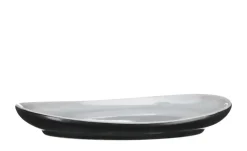 Peill+Putzler Servierplatte Como | Schwarz, matt, Grau, 12,4 cm