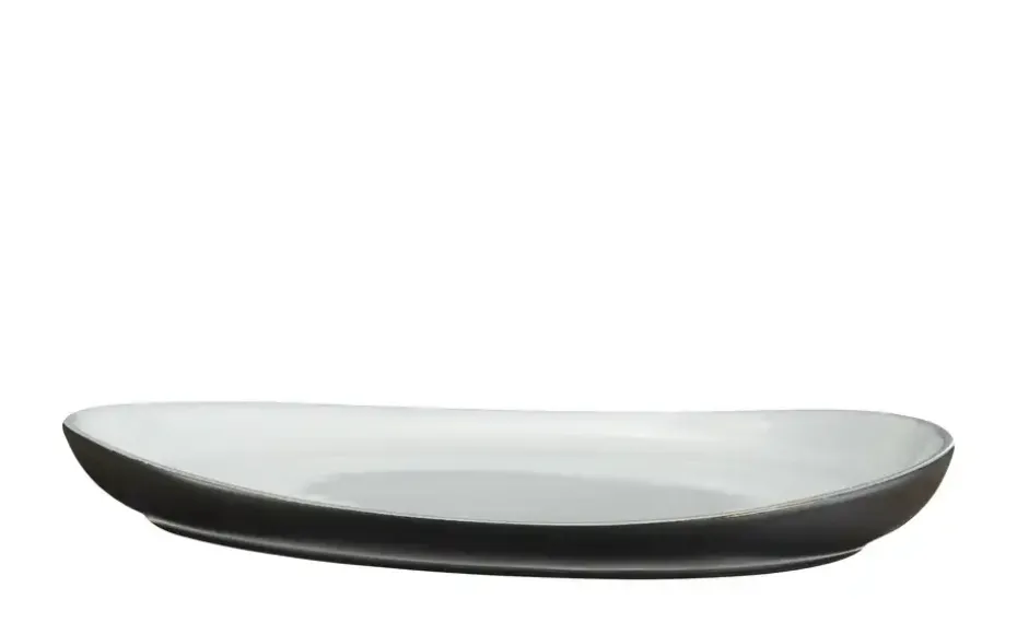 Peill+Putzler Servierplatte Como | Schwarz, matt, Grün, 25,7 cm