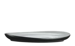 Peill+Putzler Servierplatte Como | Schwarz, matt, Grün, 31 cm