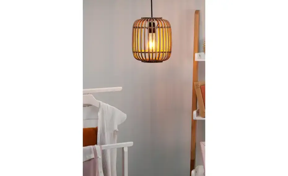 Pendelleuchte, 1-flammig, Holzlamellen | Möbel Höffner