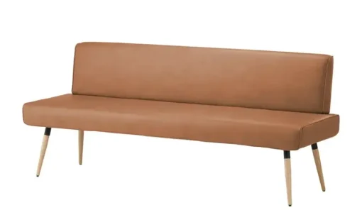 Polsterbank  massiv 4402 | Toffeebraun, 166 cm
