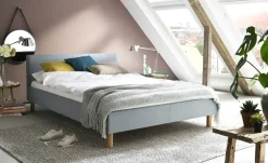 Polsterbett Eisblau Bromley | Eisblau, 120 cm | Höffner
