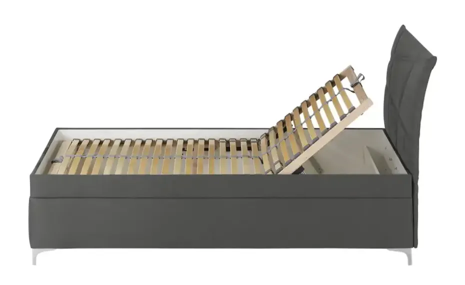 Polsterbett Lerryn | Anthrazit, 120 cm | Möbel Höffner