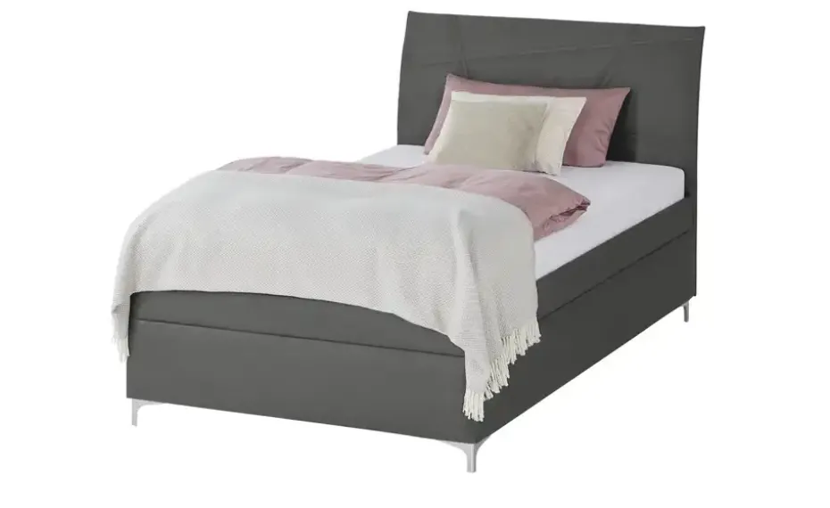 Polsterbett Lerryn | Anthrazit, 120 cm | Möbel Höffner