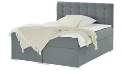 Polsterbett mit Bettkasten Cheshire | 140 cm, Dunkelgrau
