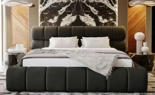 Polsterbett mit Stauraum Marlow | Anthrazit, 140 cm