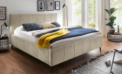 Polsterbettgestell Lizzano | Beige, 160 cm | Höffner