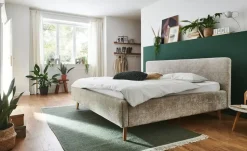 Polsterbettgestell Mattis | Beige, Bouclé | Höffner