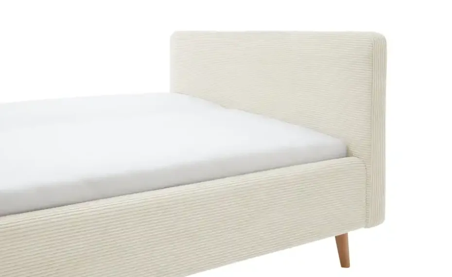 Polsterbettgestell mit Cordbezug Mattis | Beige, Cordstoff