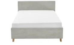 Polsterbettgestell mit USB-Anschluss Cool | Beige, Ohne Rückenteil