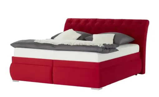 Polsterdoppelbett Derby | Rot | Möbel Höffner