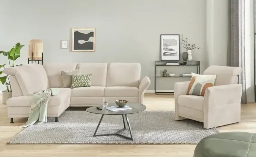 Polstermöbel Oelsa Ecksofa Mallorca | Creme, Grundfunktion