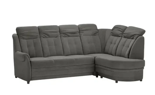 Polstermöbel Oelsa Ecksofa Andorra | Grau, rechts