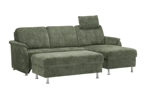 Polstermöbel Oelsa Ecksofa Selecta-Home | Grün, Erweiterte Funktion