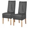 Polsterstuhl 2-er Set aus Buche Marlon | Anthrazit, Buche