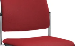 Polsterstuhl  2er Set MyPlano | Rot, Schwingstuhlgestell