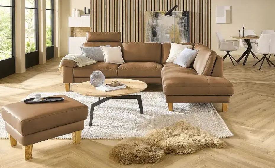 Ravensberger Werkstätten Hocker Leder RW-Select | Cognacbraun