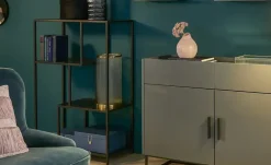 Regal Seano | Esche (Nachbildung), Schwarz | Höffner