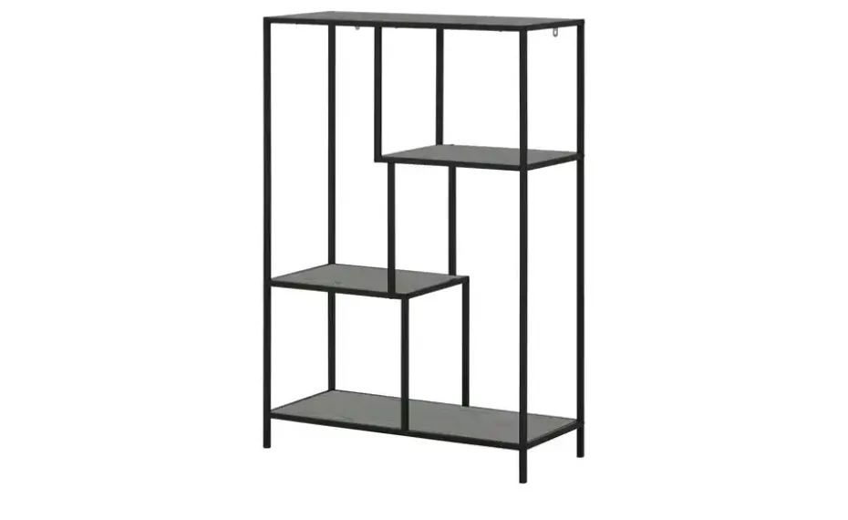 Regal Seano | Esche (Nachbildung), Schwarz | Höffner