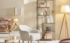 Regal Seano | Wildeiche (Nachbildung), Schwarz