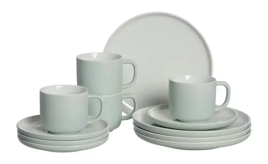 Ritzenhoff & Breker Kaffeeservice, 12-teilig Jasper | Mintgrün, Weiß