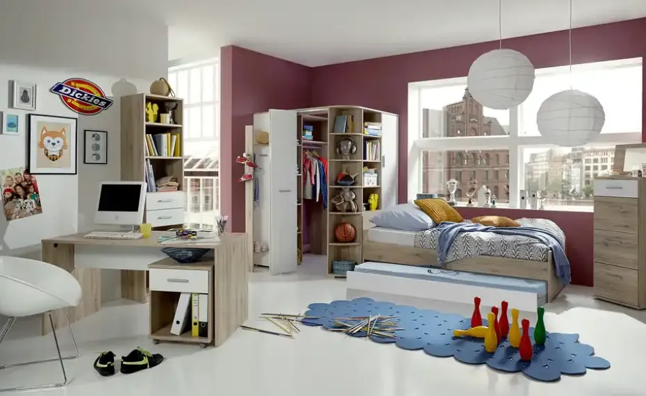 Rollcontainer Joker | Eiche San Remo (Nachbildung), Weiß