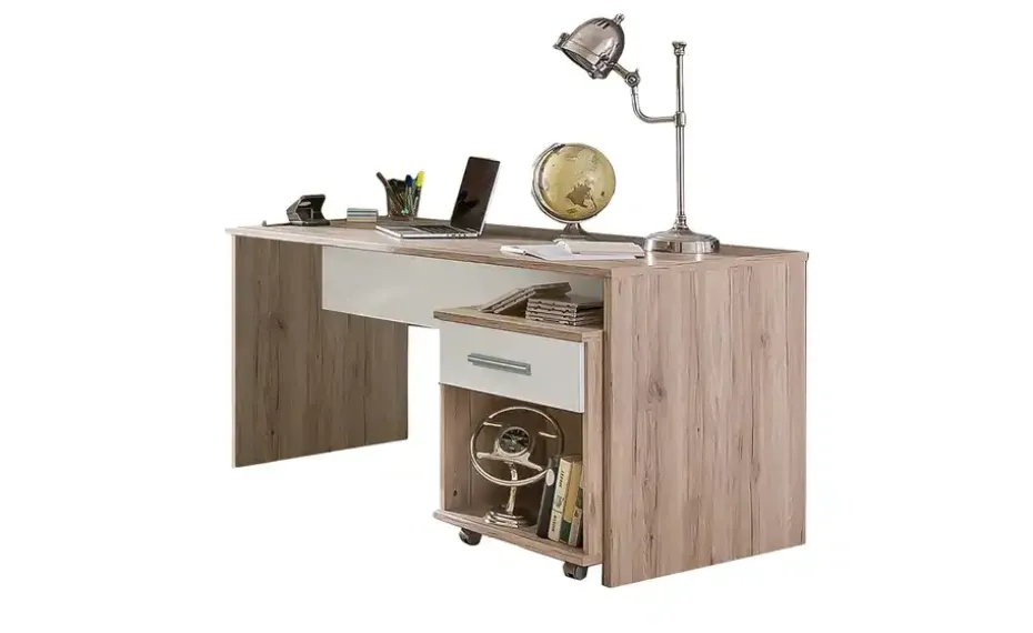 Rollcontainer Joker | Eiche San Remo (Nachbildung), Weiß