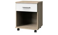 Rollcontainer Joker | Eiche San Remo (Nachbildung), Weiß