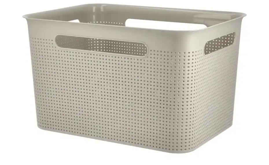 Rotho Aufbewahrungsbox BRISEN | Cappuccino, 16 Liter