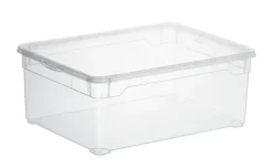 Rotho Aufbewahrungsbox  CLEAR | 36,5 cm | Möbel Höffner