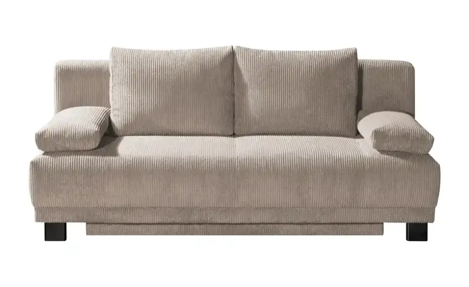 Schlafsofa aus Cord Luna | Cappuccino | Möbel Höffner