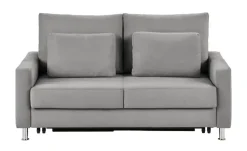 Schlafsofa Mikrofaser Fürth | 120 cm, Hellgrau