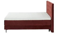 SCHÖNER WOHNEN Kollektion Boxspringbett 180x200 cm Vita | 180 cm, Karminrot