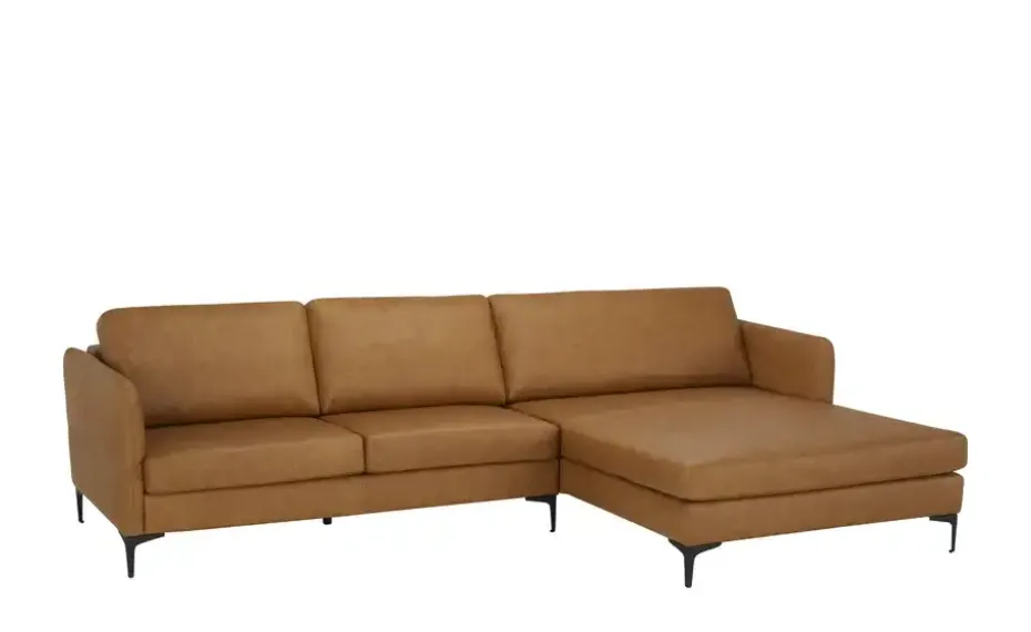 SCHÖNER WOHNEN Kollektion Ecksofa Leder Timeless | rechts