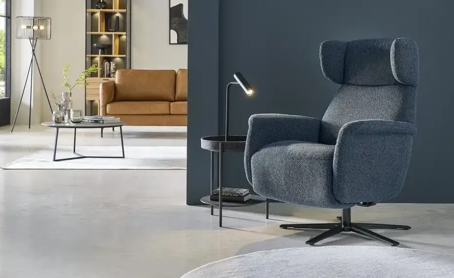 SCHÖNER WOHNEN Kollektion Drehsessel Catola Lazyline | Dunkelblau