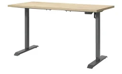 Schreibtisch elektr. höhenverstellbar Up & Down | Eiche Artisan (Nachbildung), Eiche Artisan, beschichtet