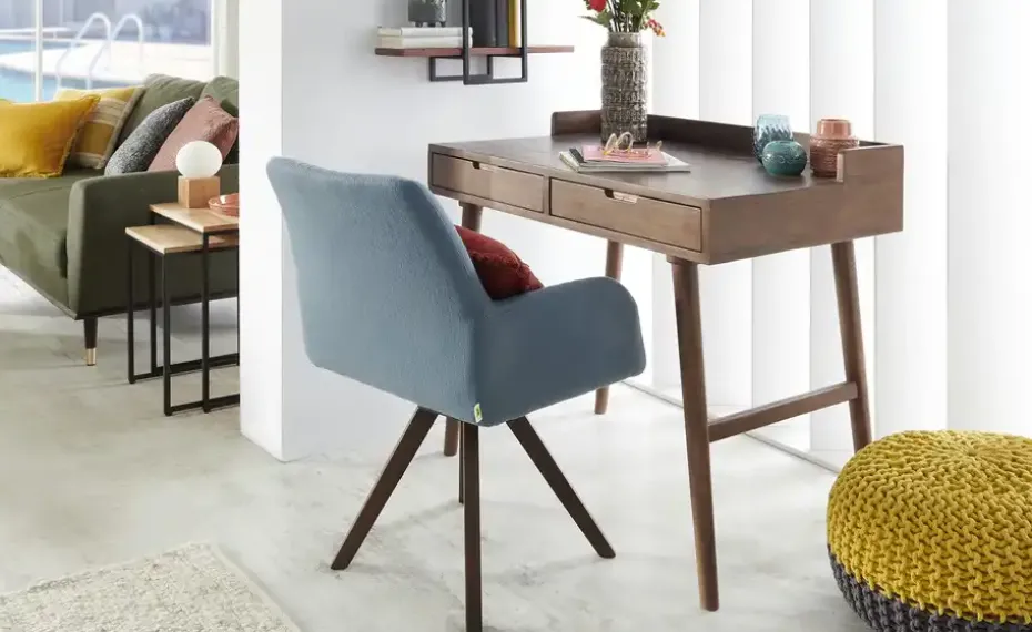 Schreibtisch Tweed Me | Dunkelbraun | Möbel Höffner