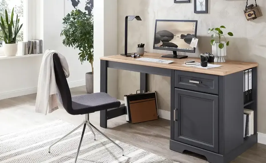 Schreibtisch Varese | Graphit | Möbel Höffner