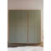 Schuh- und Mehrzweckschrank Bolognano | Asteiche (Nachbildung), Salbeigrün