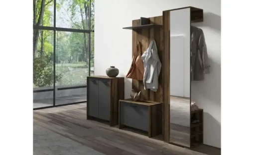Schuhschrank Ben | Dunkelbraun | Möbel Höffner