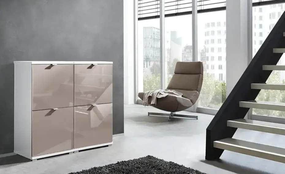 Schuhschrank Steingrau Puzzle | Möbel Höffner