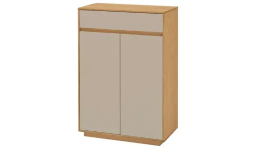 Schuhschrank Tiba | Sand, Eiche bianco, Schuhroste