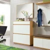 Schuhschrank Tiba | Weiß, Eiche bianco | Möbel Höffner