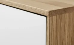 Schuhschrank Tiba | Weiß, Eiche bianco, Einlegeböden