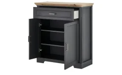 Schuhschrank Varese | Graphit, matt, Asteiche (Nachbildung)